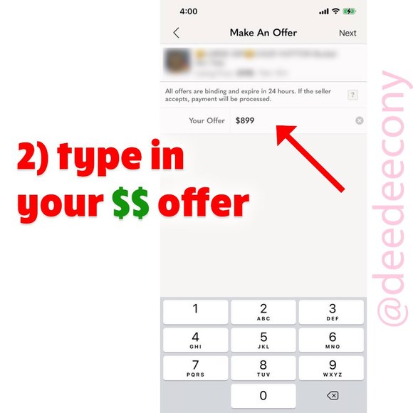 How to make OFFER using AFFIRM - Picture 3 of 7